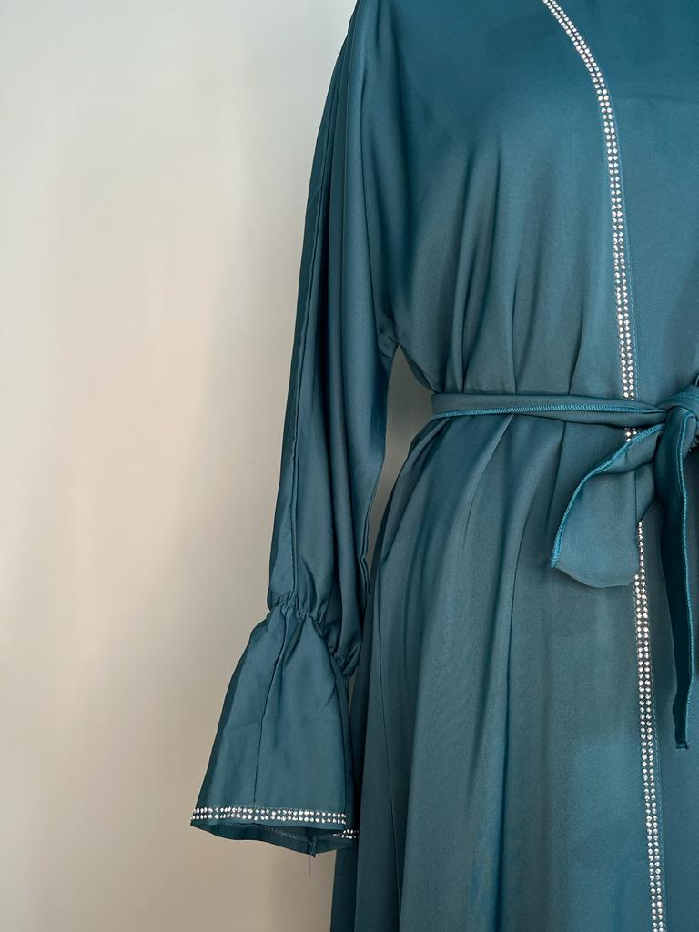TEAL FOUR PIECE ABAYA