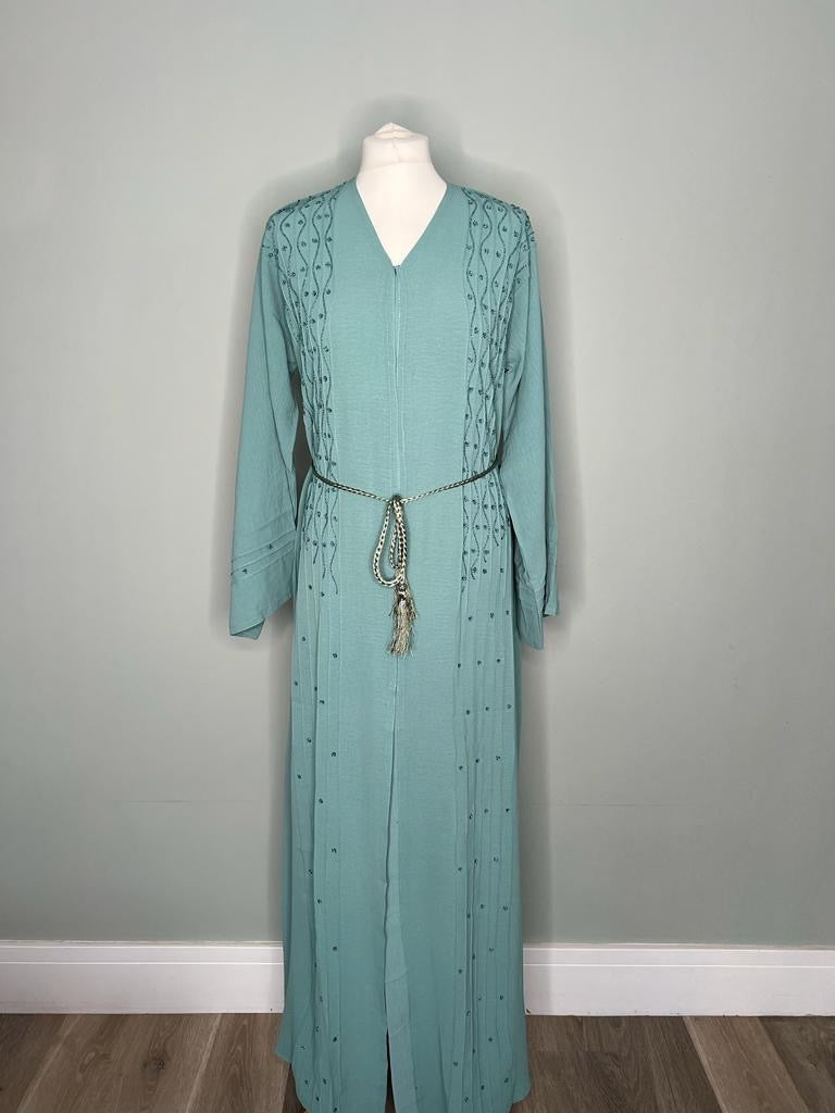 MINT BEADED ABAYA