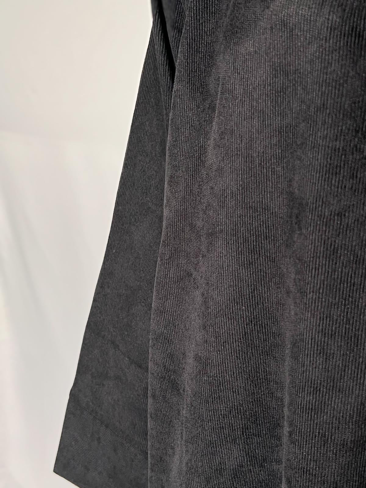 BLACK CORDUROY ABAYA