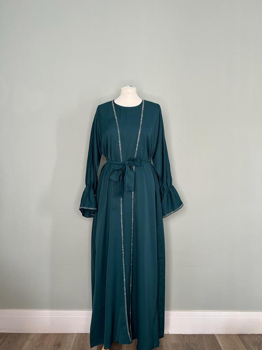 TEAL FOUR PIECE ABAYA